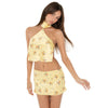 Are You Am I - Kiku Floral Top **lemon