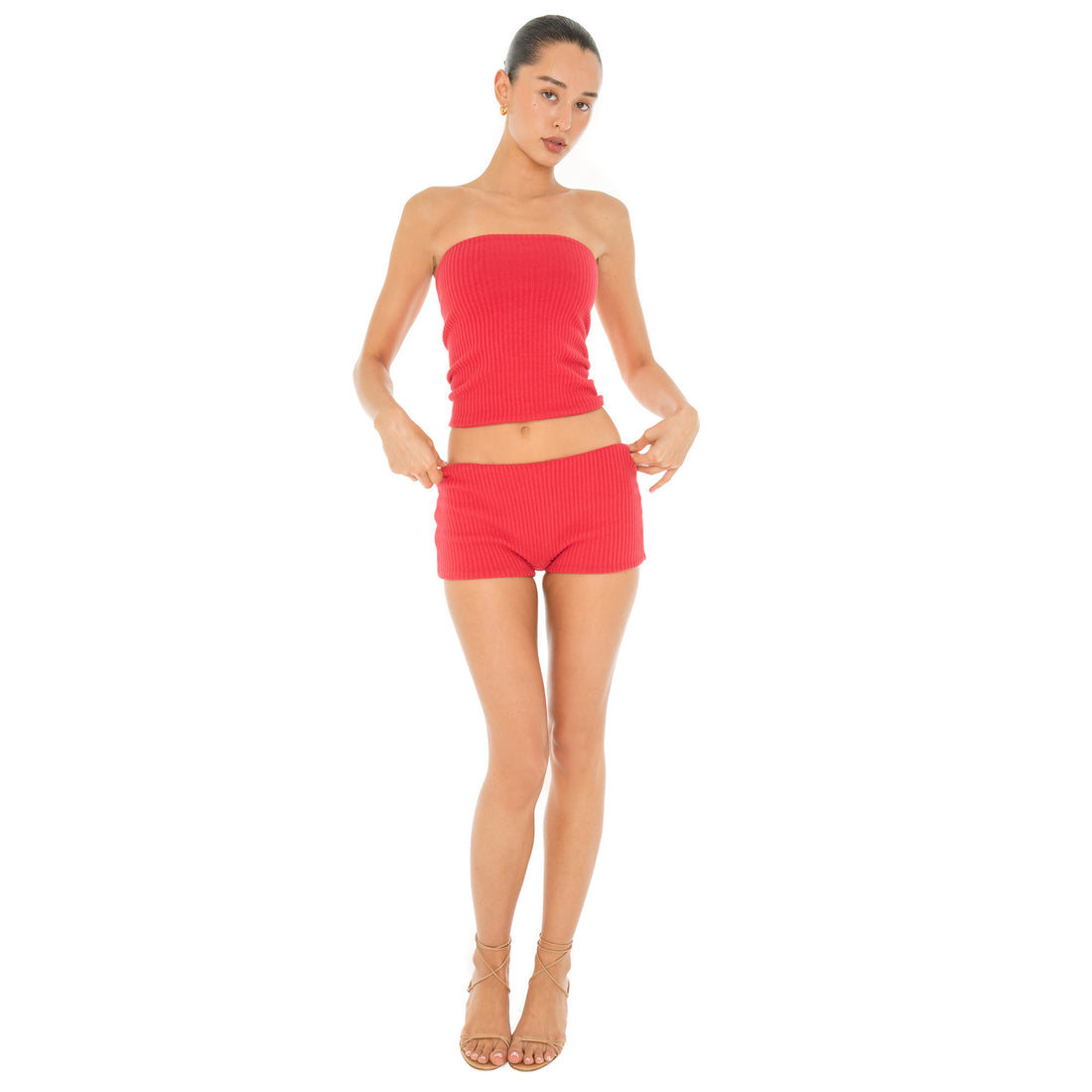 Are You Am I - Minka Tube Top **red