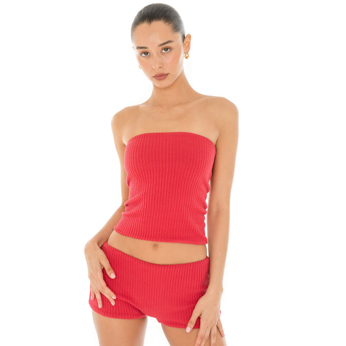 Are You Am I - Minka Tube Top **red