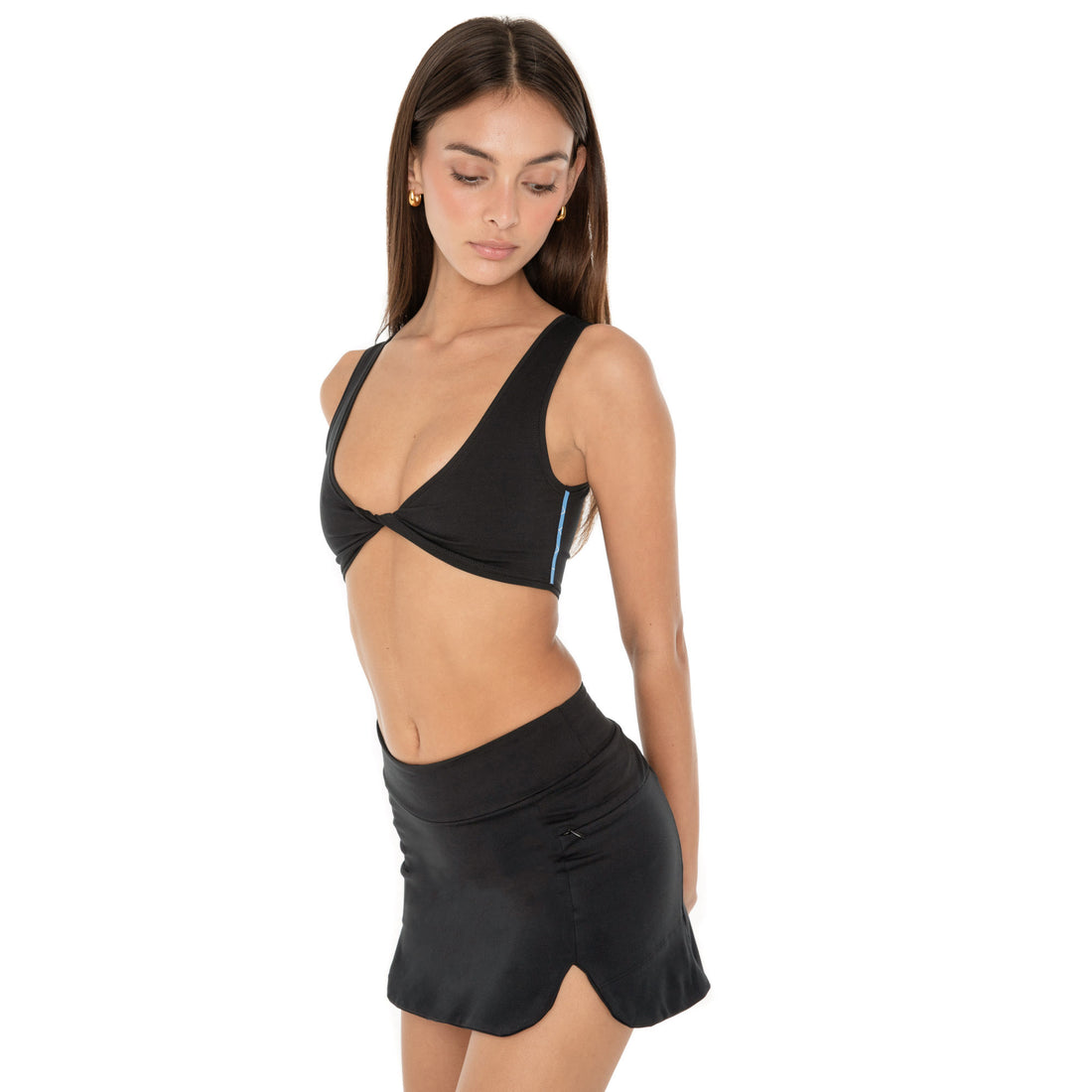 Are You Am I - Slik Skirt **black