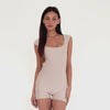 Are You Am I - Kaisa Romper **nude