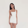 Are You Am I - Zei Romper **white