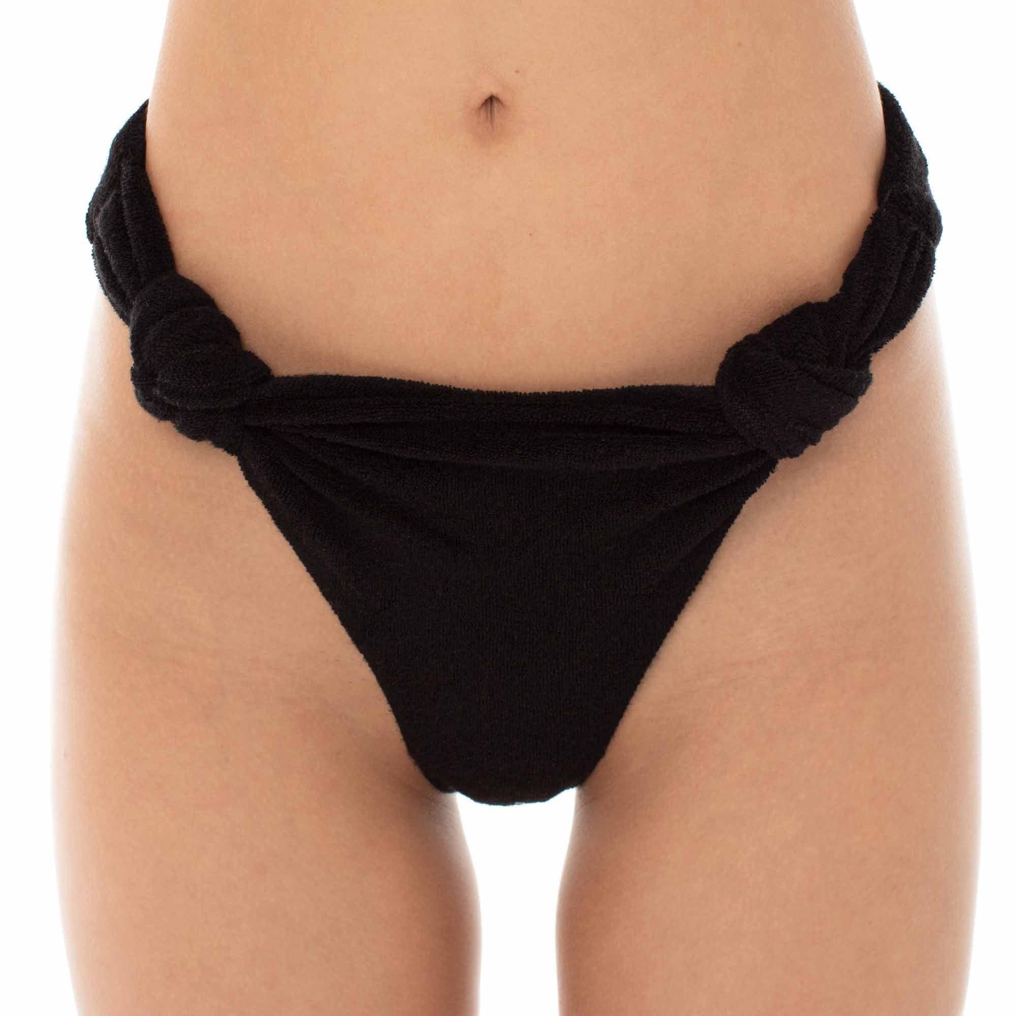 Black Ruffle Bikini Bottom